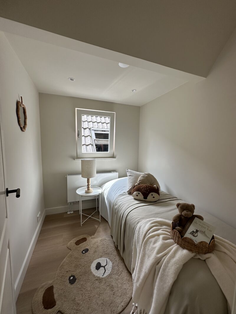Bright bedroom, delivered ready for sale